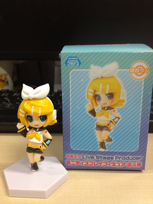 初音ミク　Ｌｉｖｅ Ｓｔａｇｅ Ｐｒｏｄｕｃｅｒ ミニディスプレイフィギュア 全4種セット 初音ミク・鏡音リン ライブステージプロデューサー ミニ